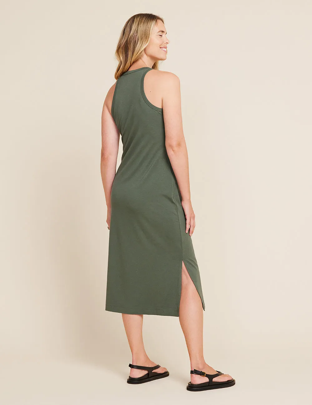 Racerback Dress - Moss