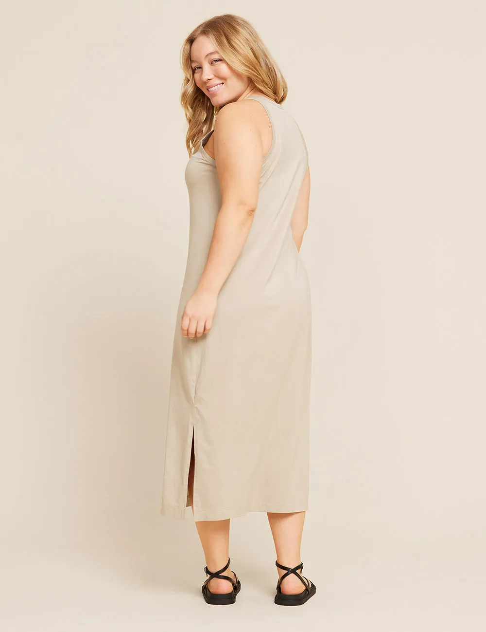 Racerback Dress - Stone