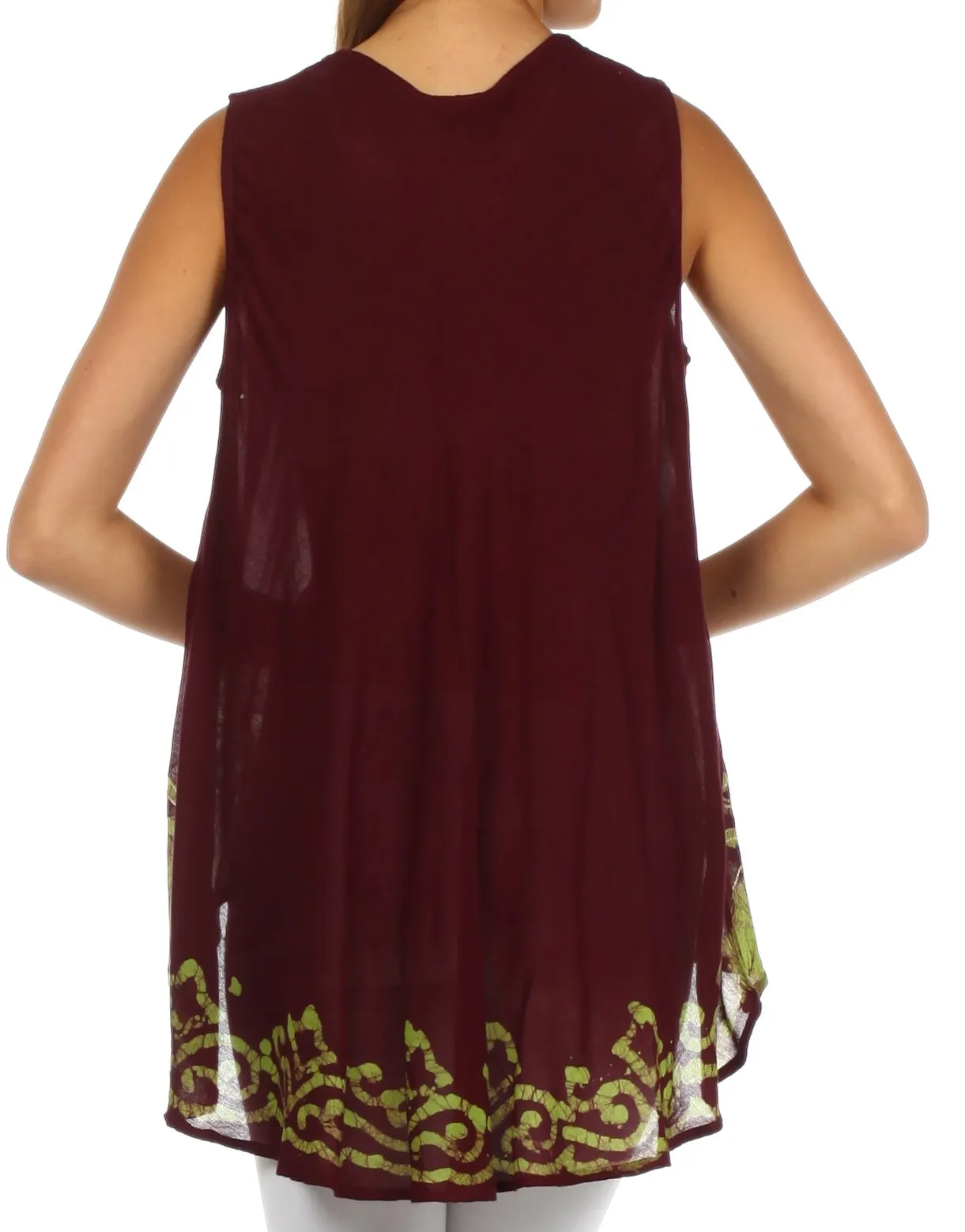 Sakkas Wild Raven Batik Hi Lo Blouse / Tunic