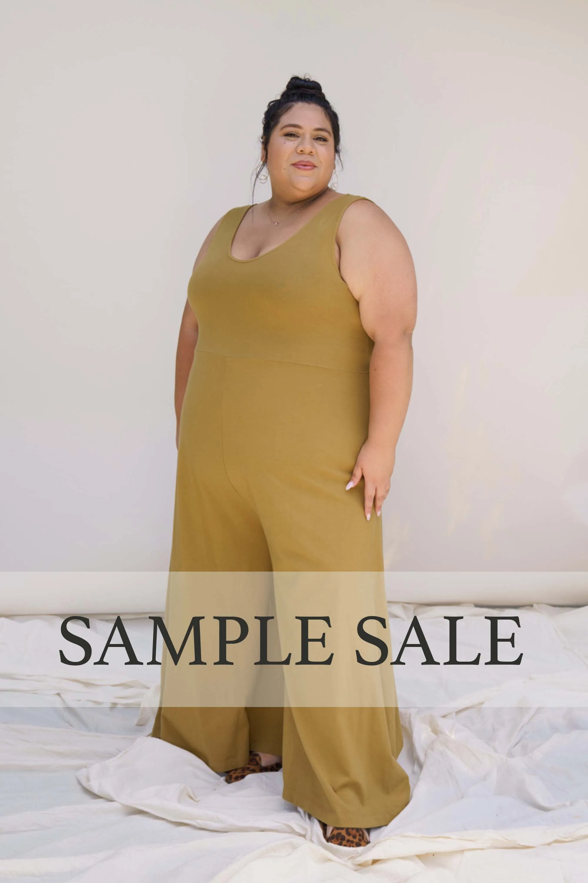 SAMPLE SALE | Lakeside Wide Leg Jumpsuit - Antique Bronze