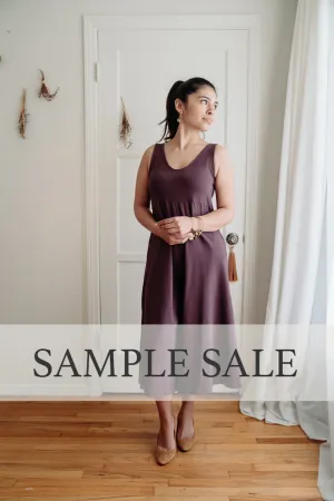 SAMPLE SALE |  Lakeside Wide Leg Jumpsuit - Dark Plum