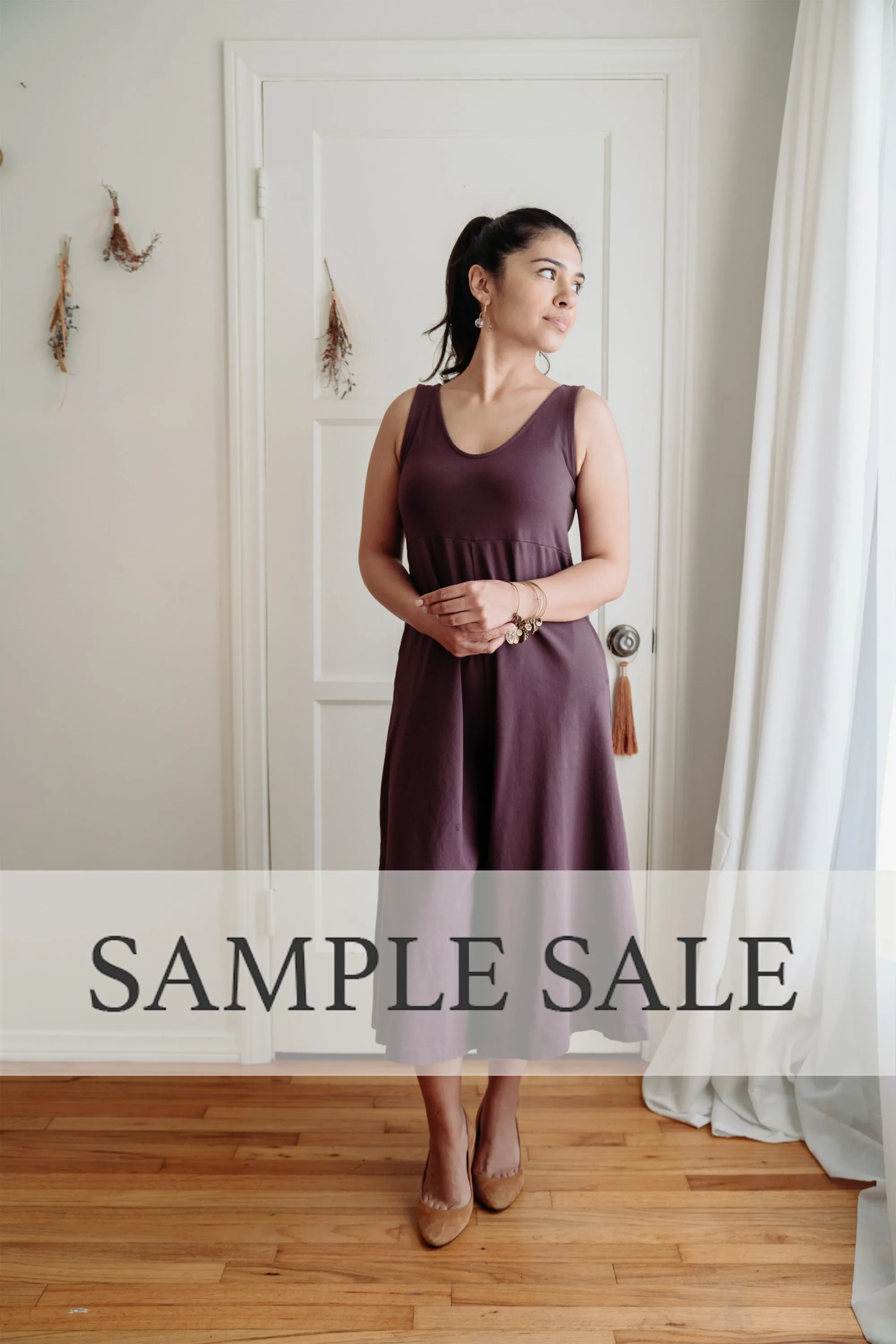 SAMPLE SALE |  Lakeside Wide Leg Jumpsuit - Dark Plum