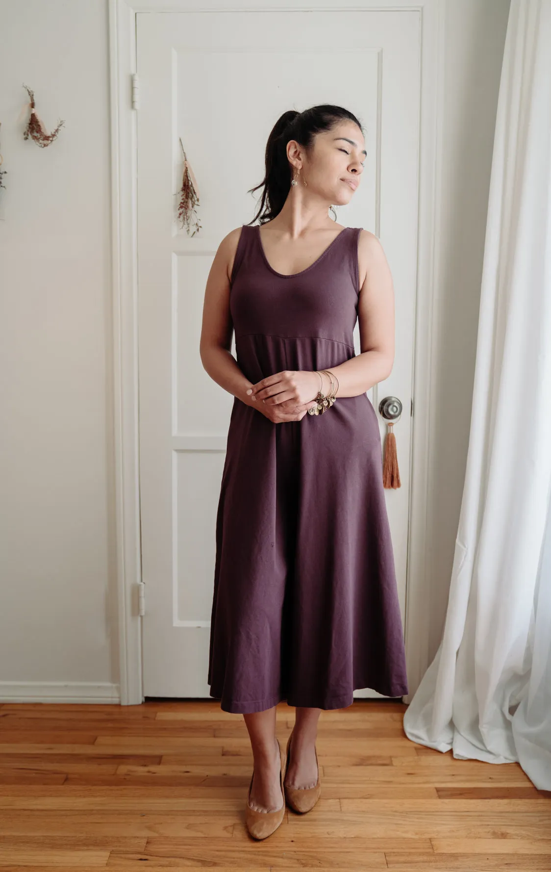 SAMPLE SALE |  Lakeside Wide Leg Jumpsuit - Dark Plum