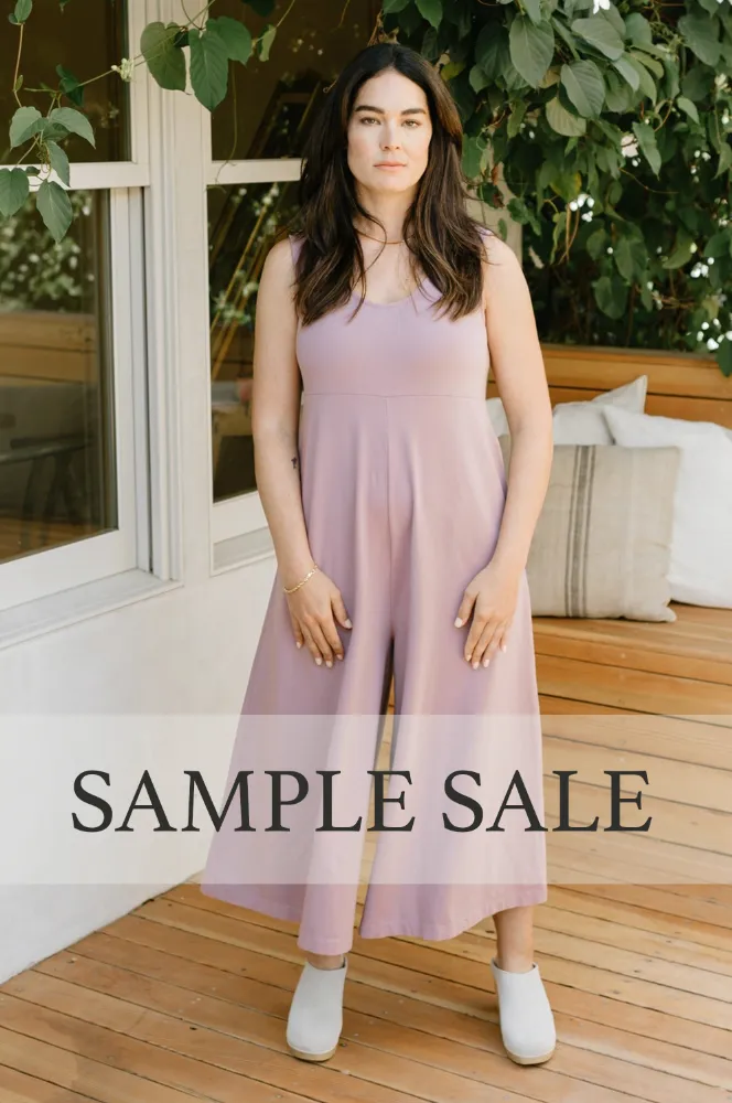 SAMPLE SALE | Lakeside Wide Leg Jumpsuit - Dusty Plum