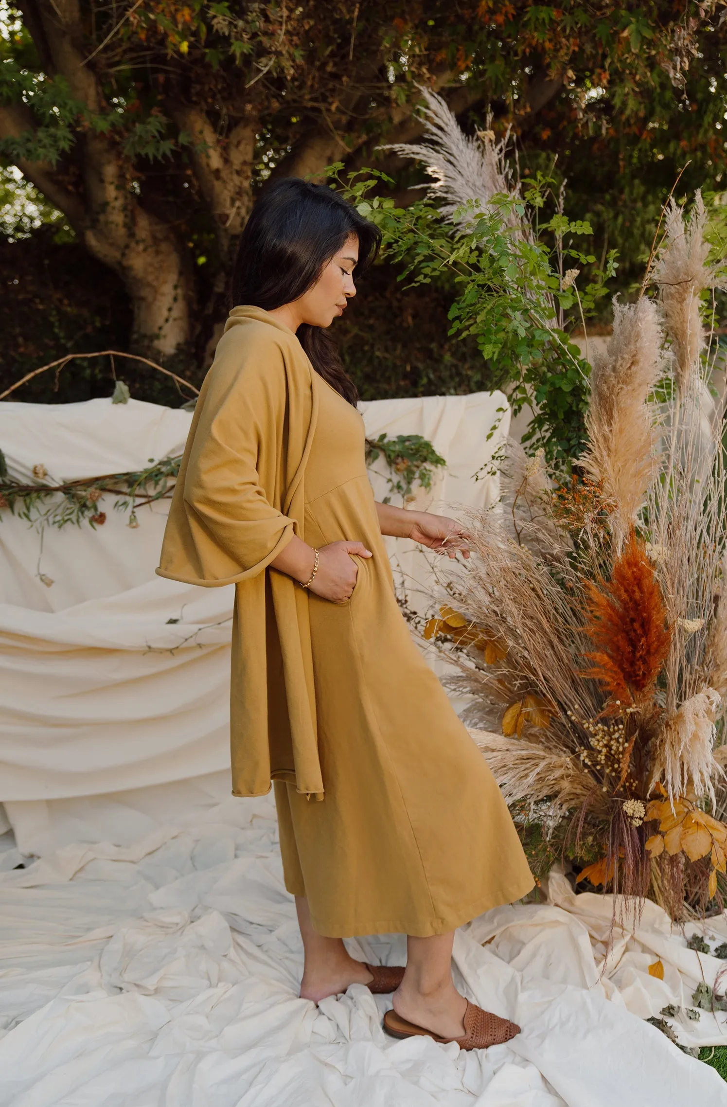 SAMPLE SALE | Lakeside Wide Leg Jumpsuit - Ochre