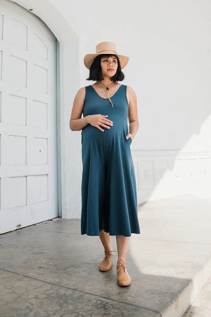 SAMPLE SALE | Lakeside Wide Leg Jumpsuit - Rich Teal