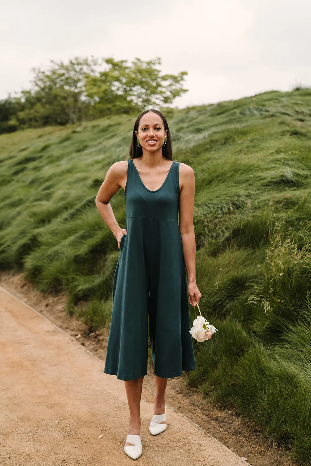 SAMPLE SALE | Lakeside Wide Leg Jumpsuit - Rich Teal