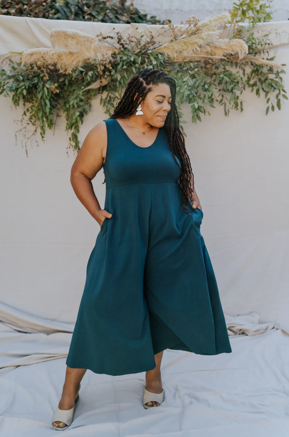 SAMPLE SALE | Lakeside Wide Leg Jumpsuit - Rich Teal