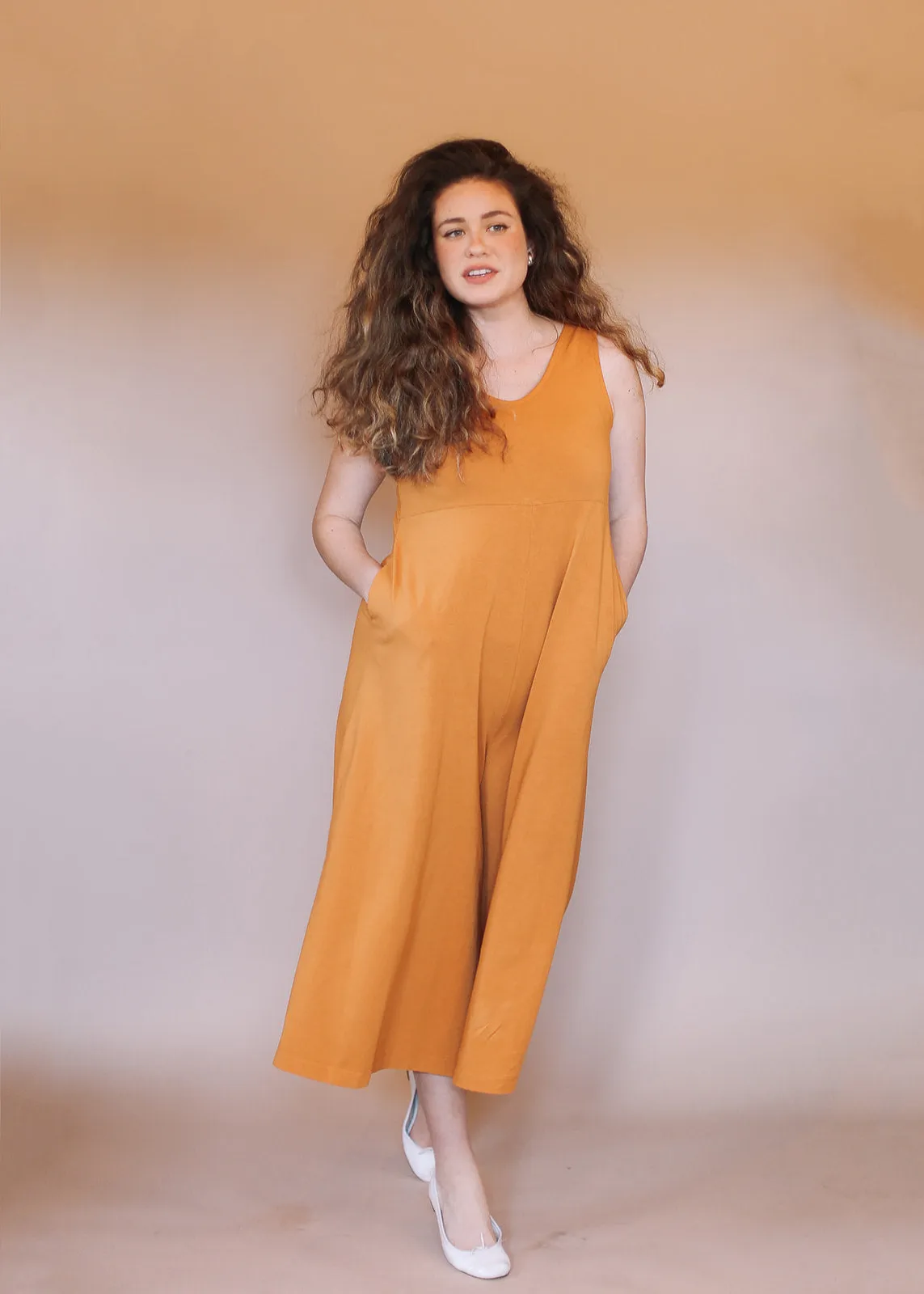 SAMPLE SALE | Lakeside Wide Leg Jumpsuit - Turmeric