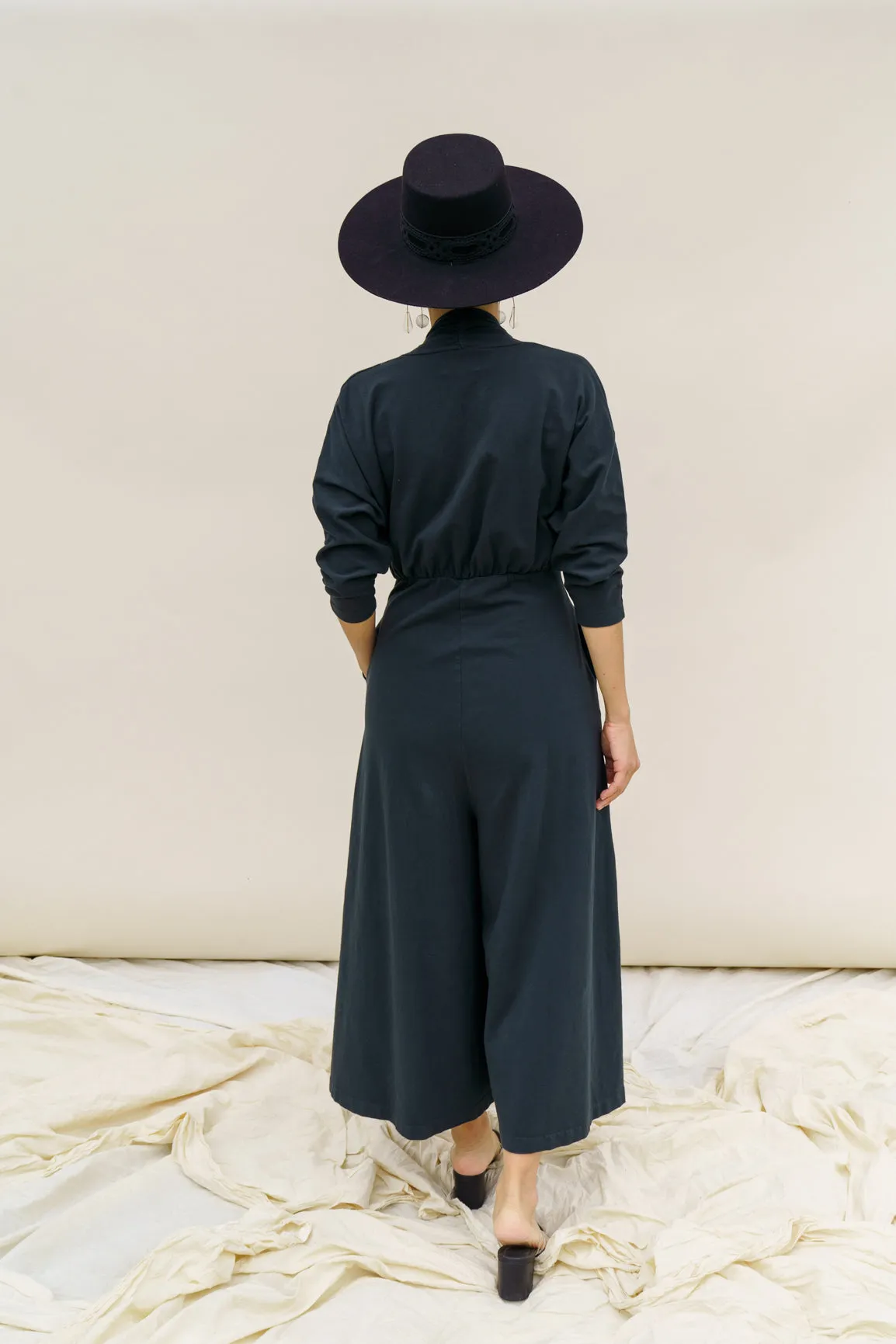 SAMPLE SALE | Sedona Dolman Sleeve Jumpsuit - Black Forest