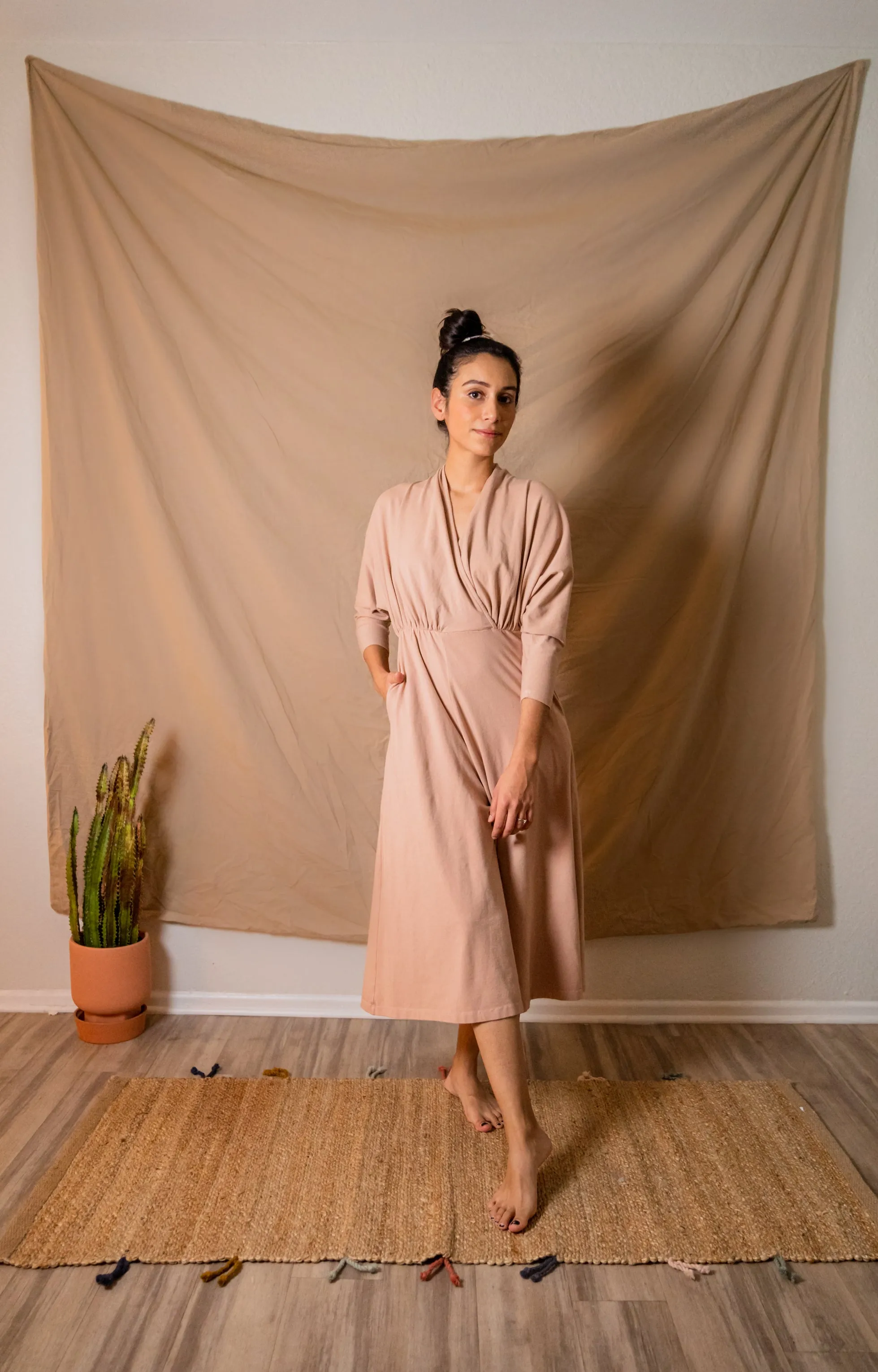 SAMPLE SALE | Sedona Dolman Sleeve Jumpsuit - Dusty Rose