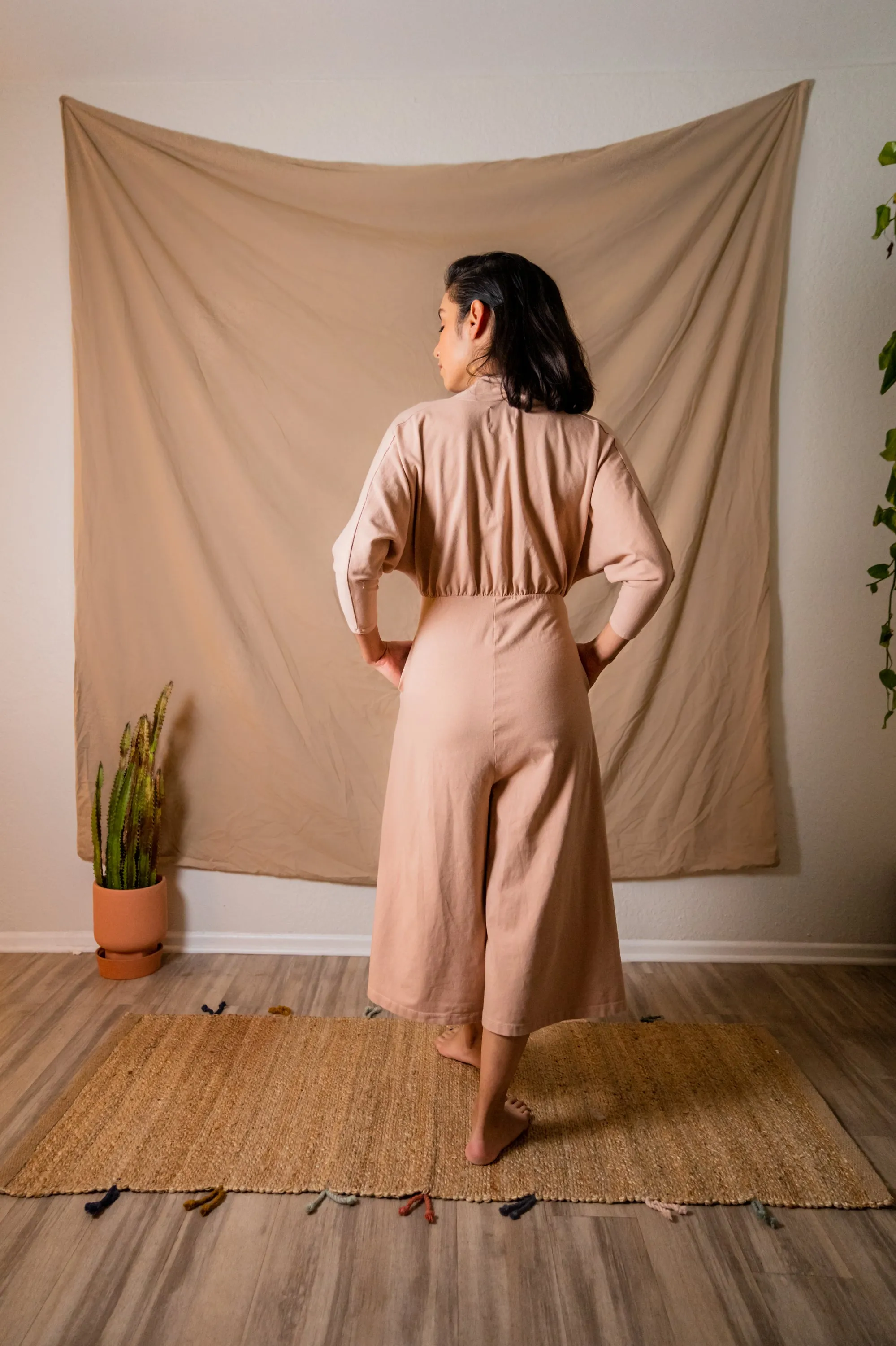 SAMPLE SALE | Sedona Dolman Sleeve Jumpsuit - Dusty Rose