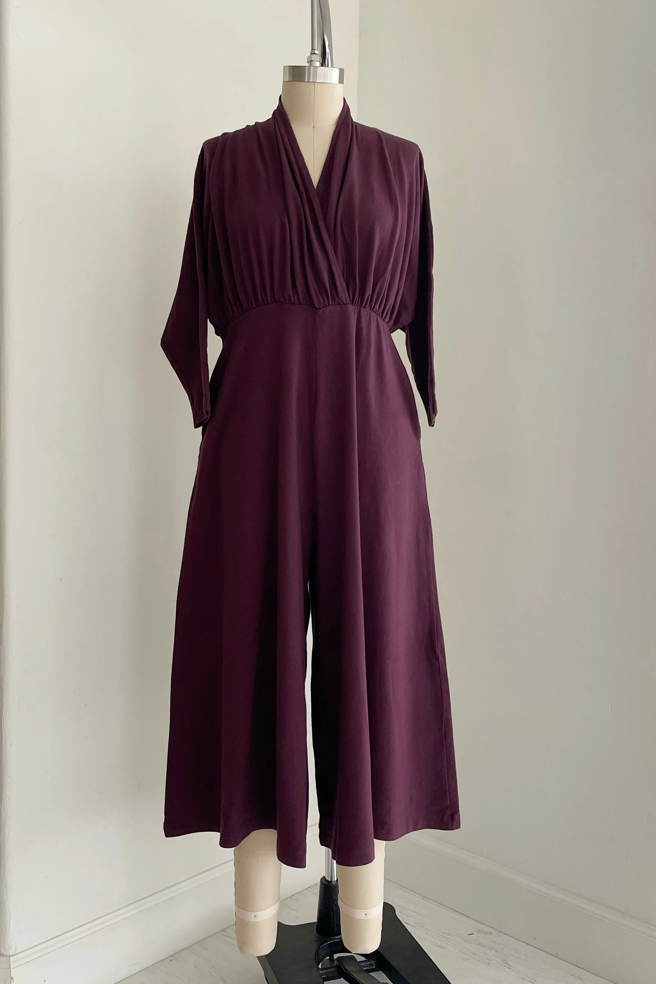 SAMPLE SALE | Sedona Dolman Sleeve Jumpsuit - Maroon