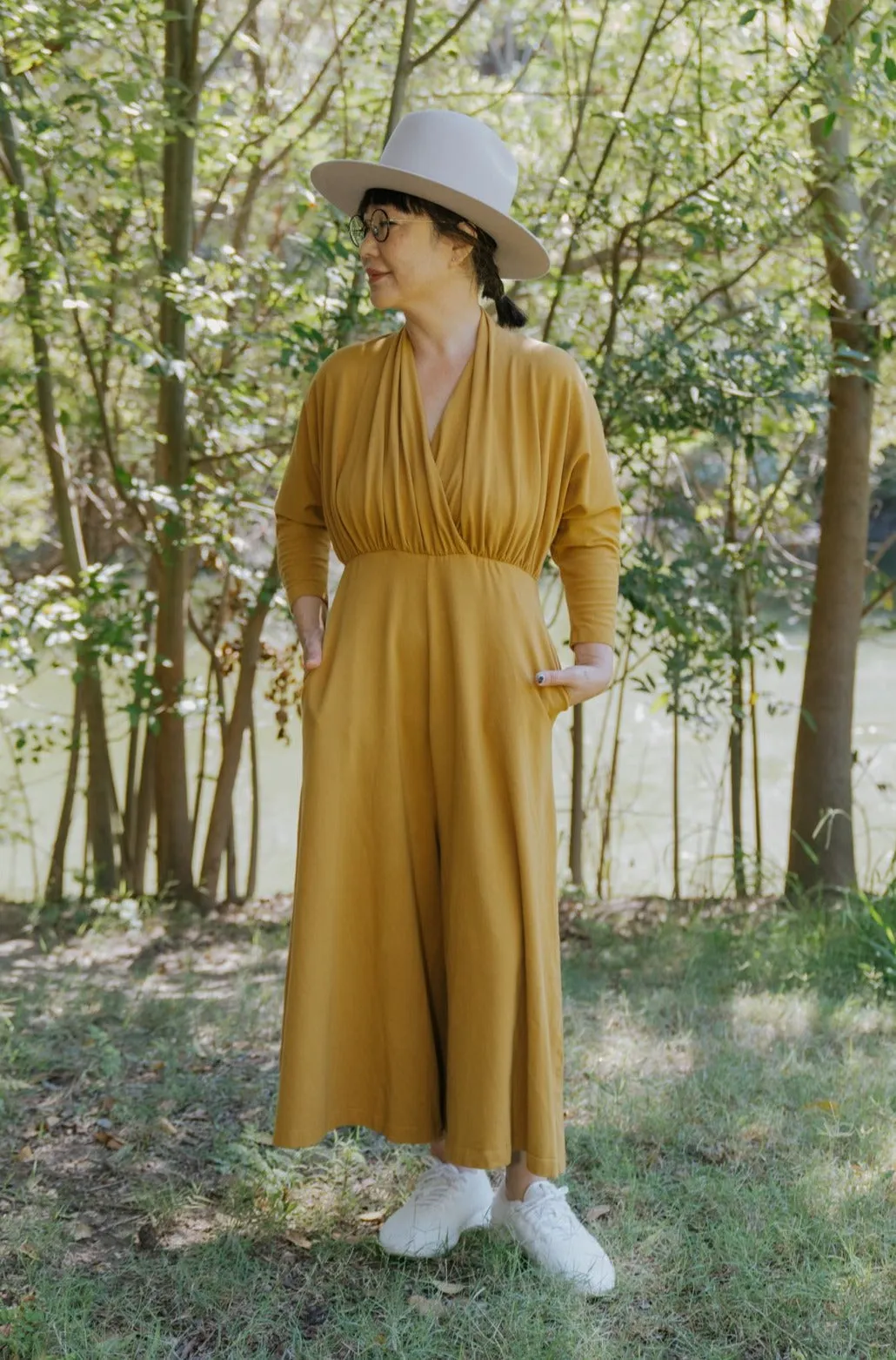 SAMPLE SALE | Sedona Dolman Sleeve Jumpsuit - Ochre