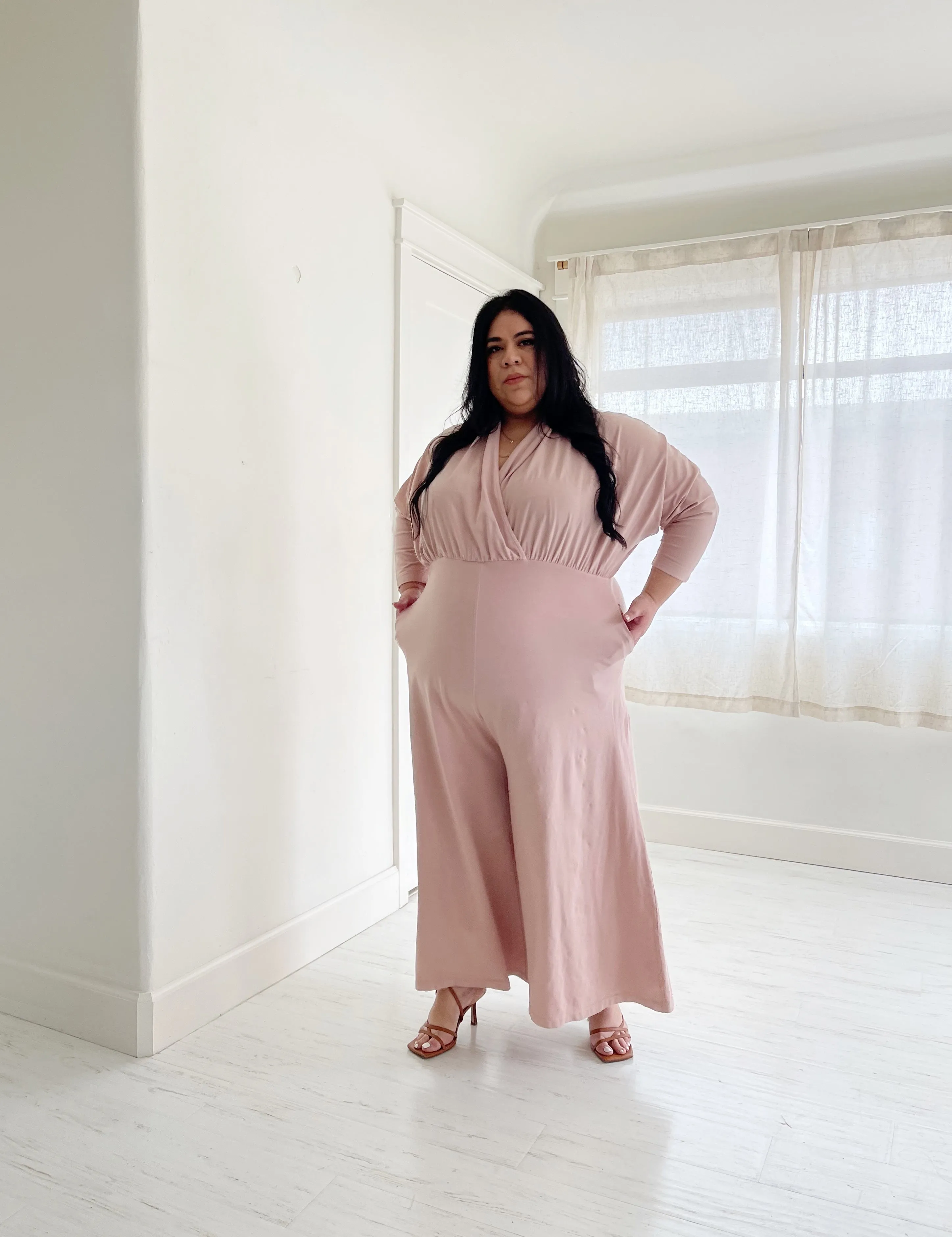 Sedona Dolman Sleeve Jumpsuit - Dusty Rose