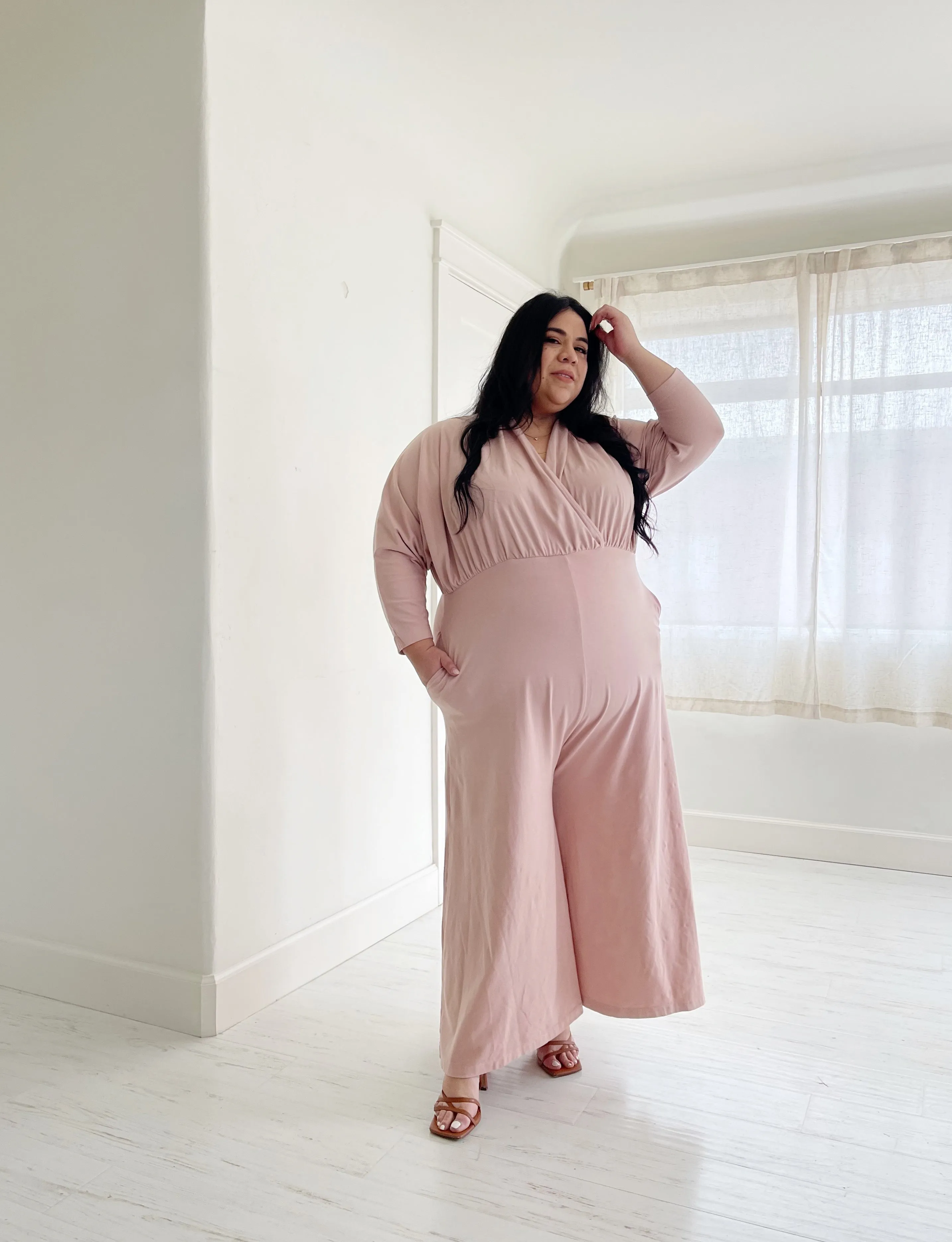 Sedona Dolman Sleeve Jumpsuit - Dusty Rose