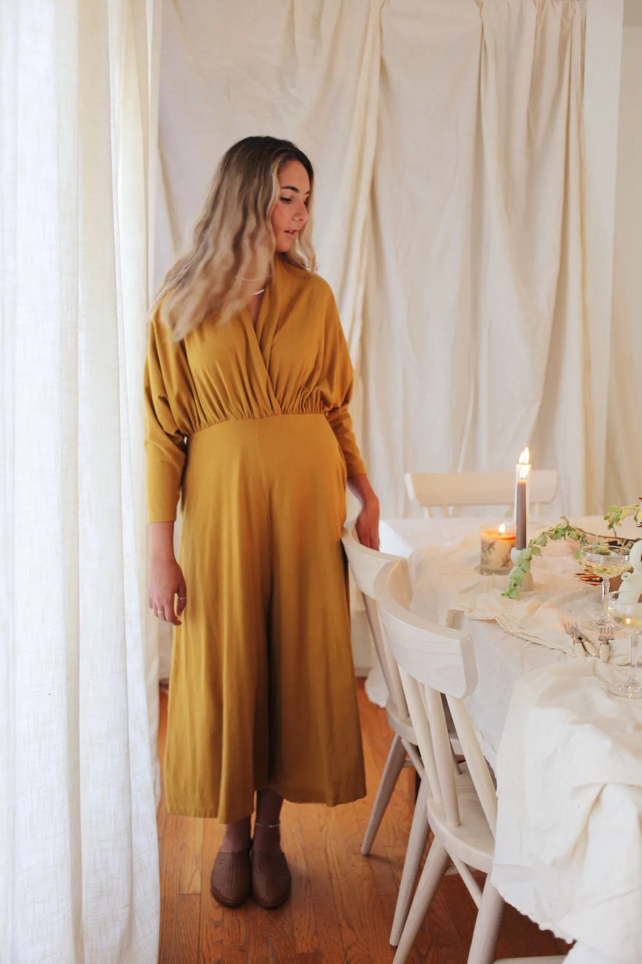 Sedona Dolman Sleeve Jumpsuit - Ochre