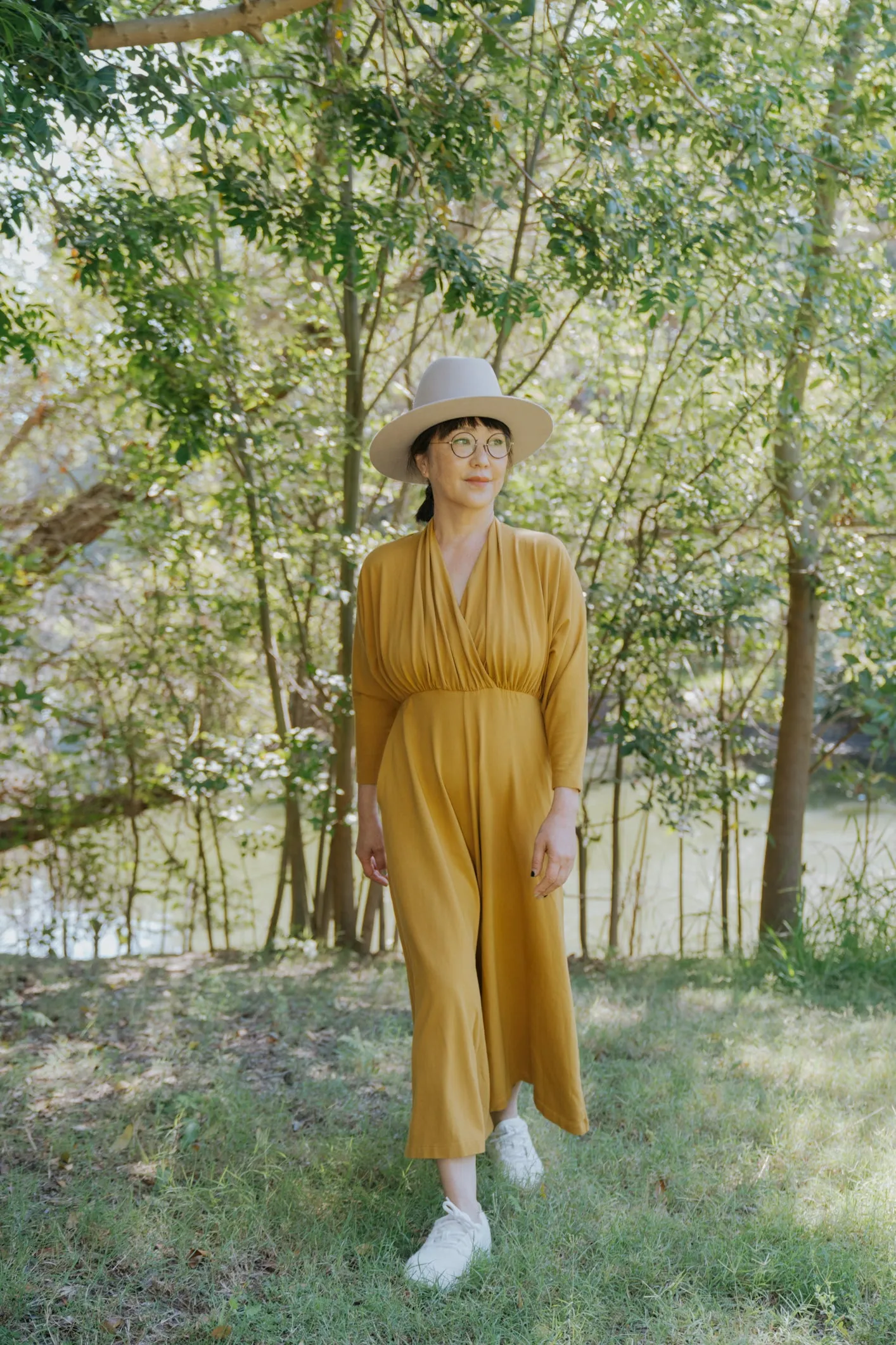 Sedona Dolman Sleeve Jumpsuit - Ochre