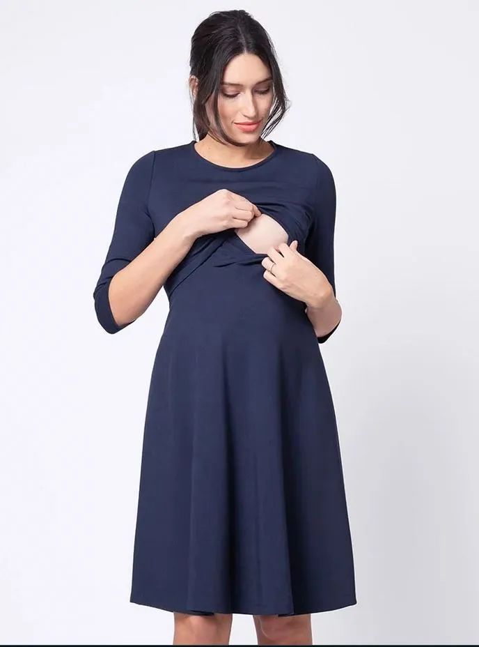 Seraphine Davida Ponte Maternity & Nursing Dress