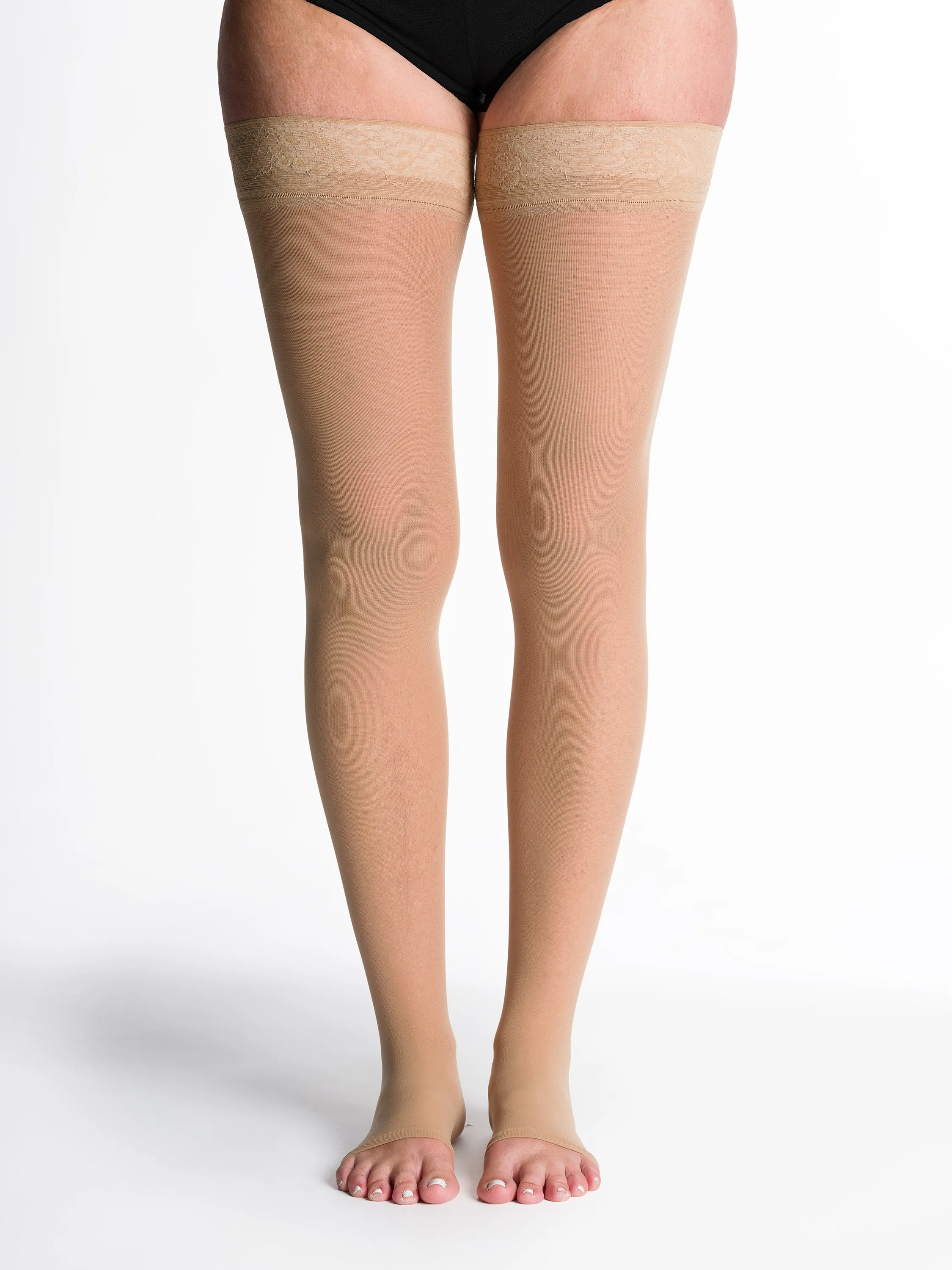 Sigvaris Sheer (Formerly 780 EverSheer) Women's Thigh High  15-20mmHg-Open Toe