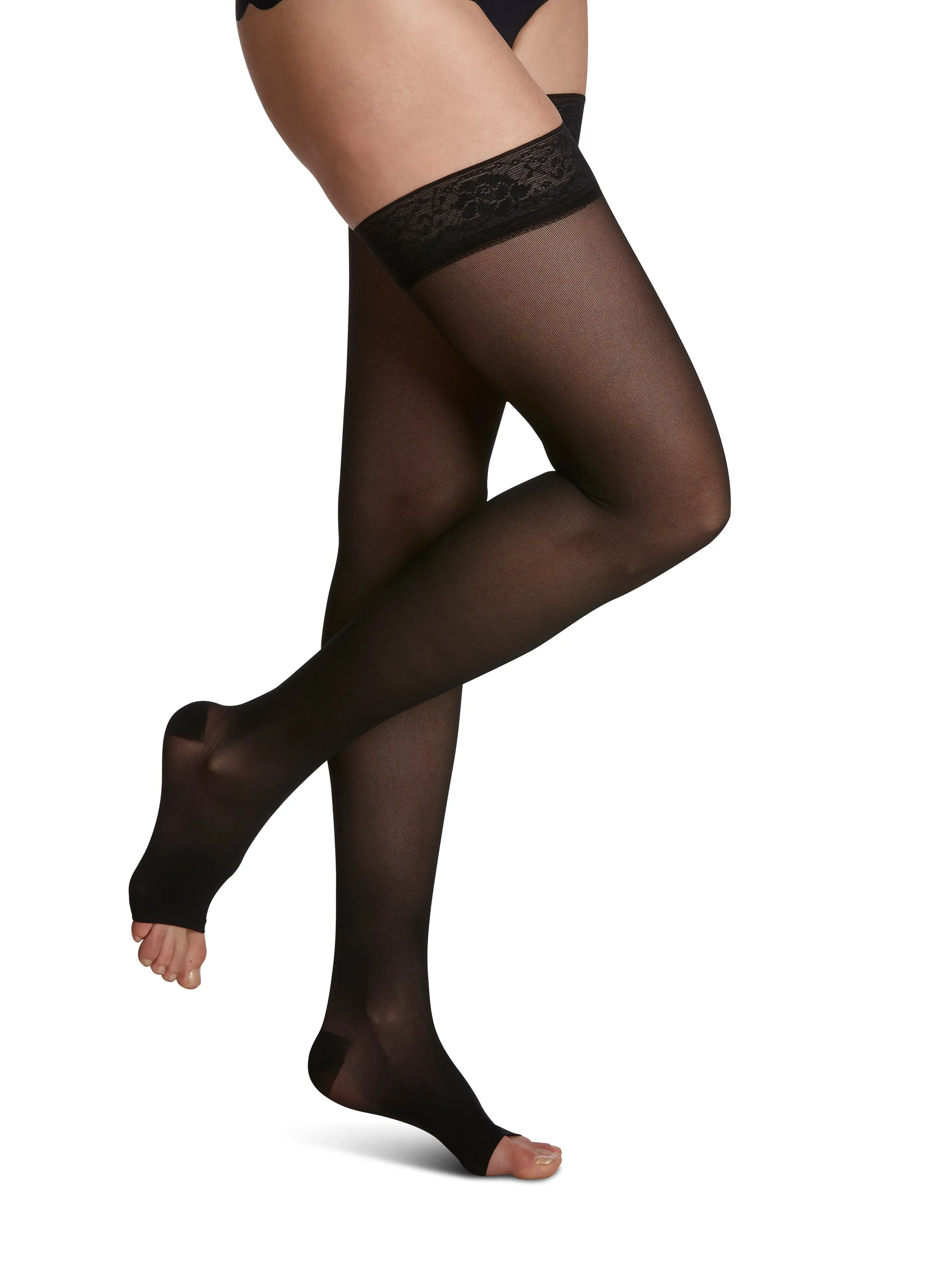 Sigvaris Sheer (Formerly 780 EverSheer) Women's Thigh High  15-20mmHg-Open Toe