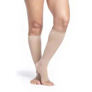 Sigvaris Sheer Women's Knee High 15-20 mmHg, Open Toe