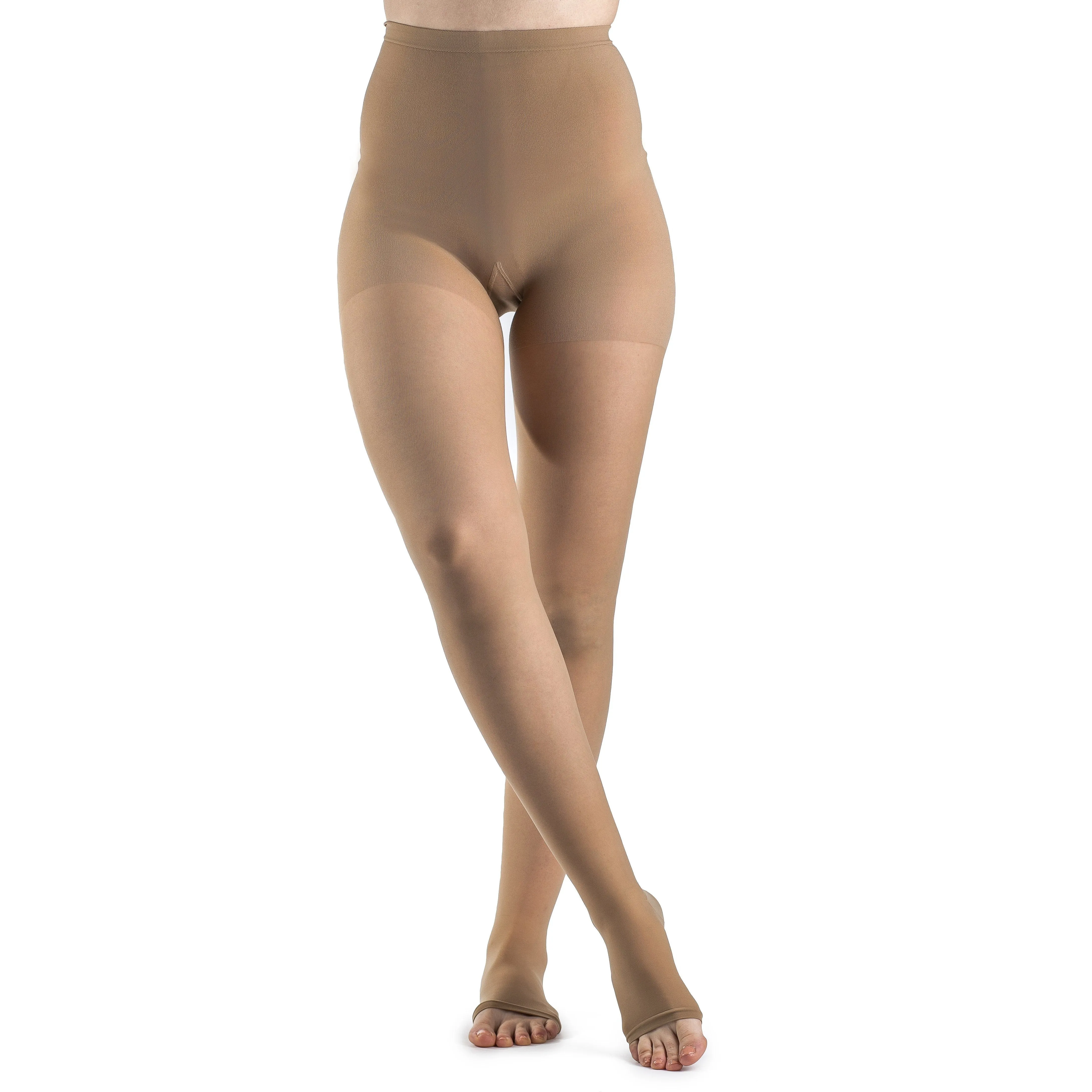 Sigvaris Sheer Women's Pantyhose 15-20 mmHg, Open Toe