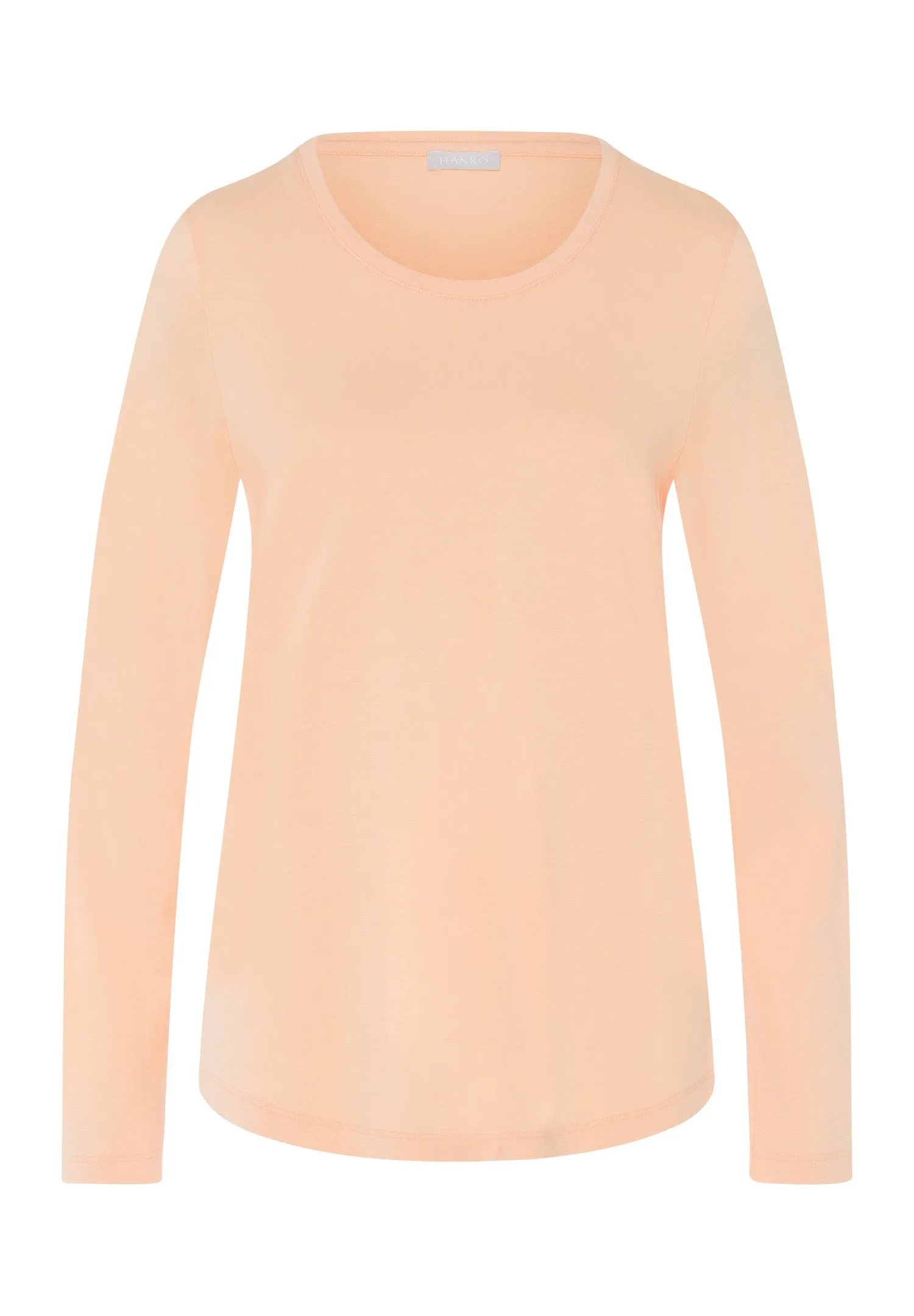 Sleep And Lounge Relaxed Round Neck Top | Peach Nougat 77844-2274