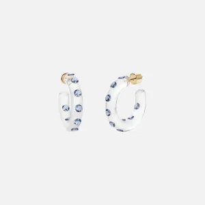 Small Lucid Hoops, Blue