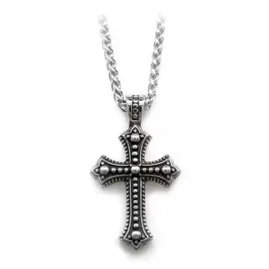 Stainless Steel Stylish Cross Pendant Necklace