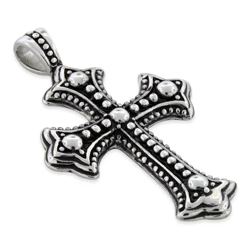 Stainless Steel Stylish Cross Pendant Necklace