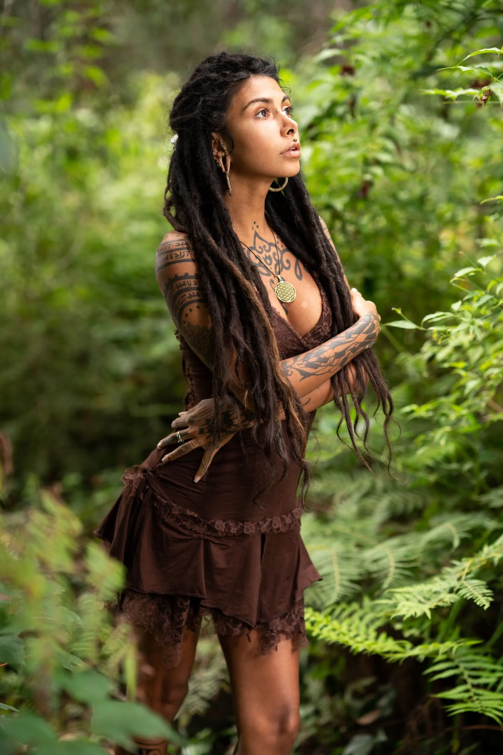 Steampunk Dress - Brown