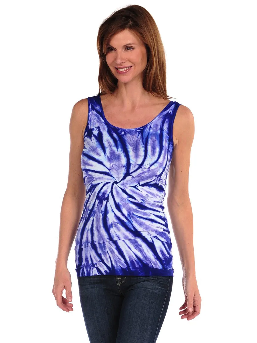 Swirl Tie Dye Tank-Maternity (301TDS)