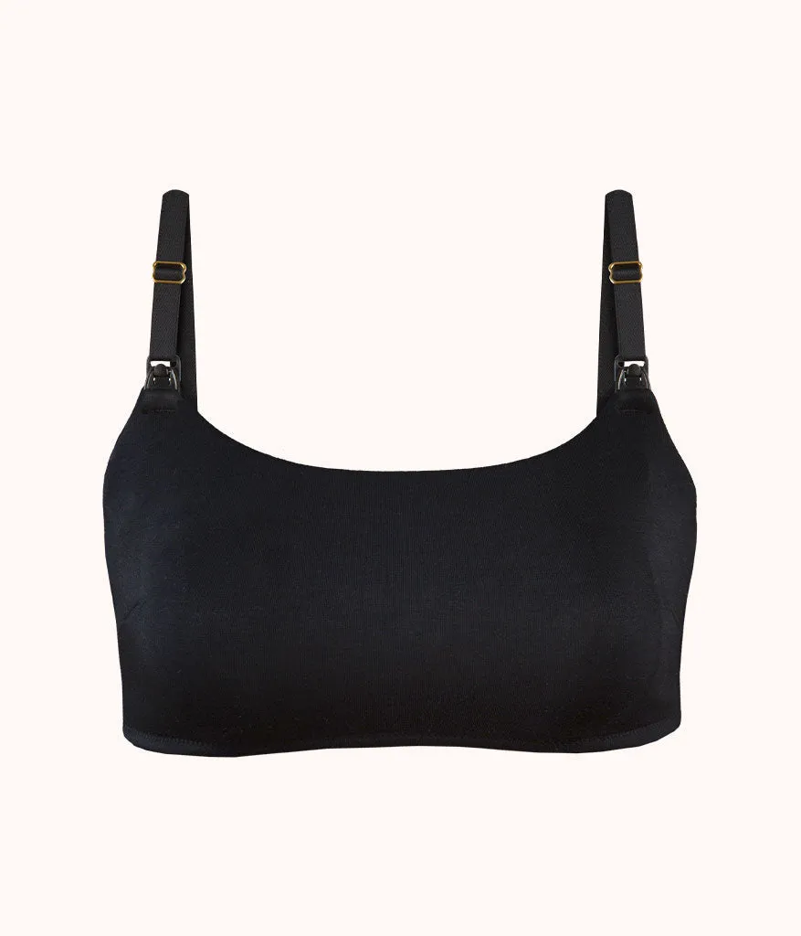 The All-Day Maternity Bralette: Jet Black