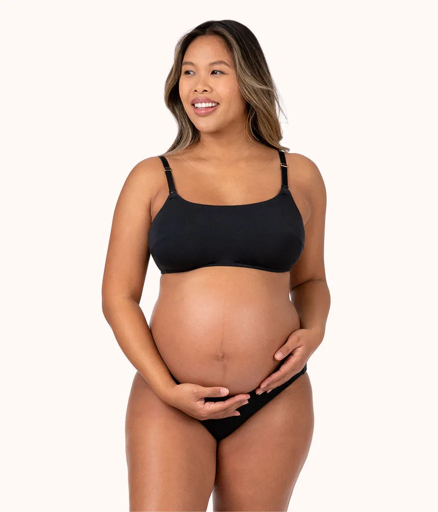 The All-Day Maternity Bralette: Jet Black