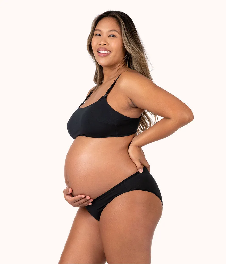 The All-Day Maternity Bralette: Jet Black