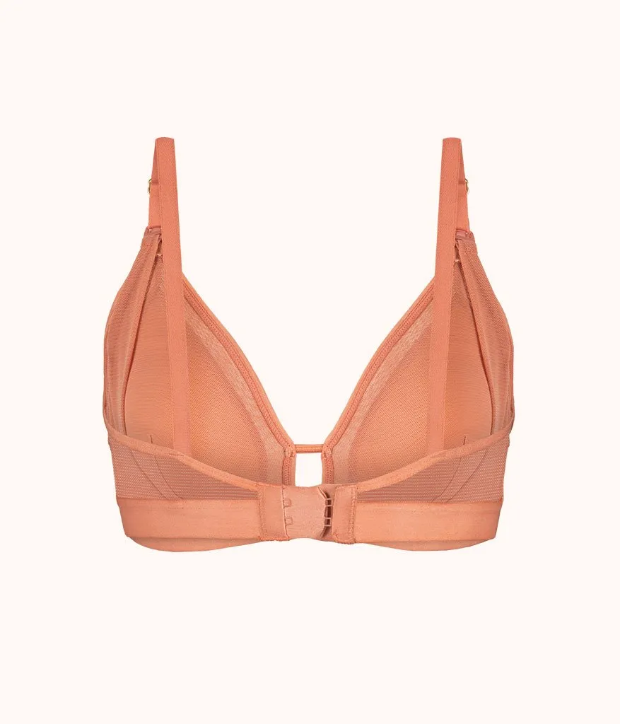 The Busty Nursing Bralette: Terracotta