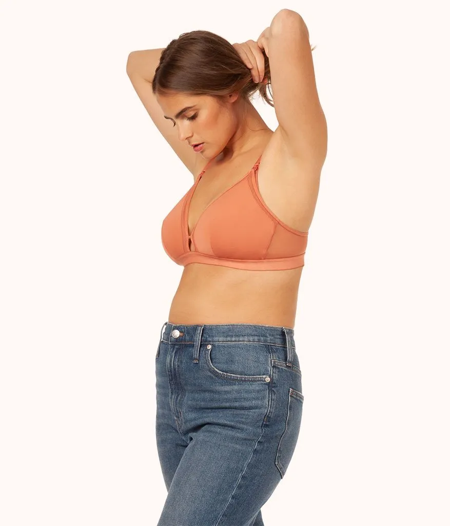 The Busty Nursing Bralette: Terracotta