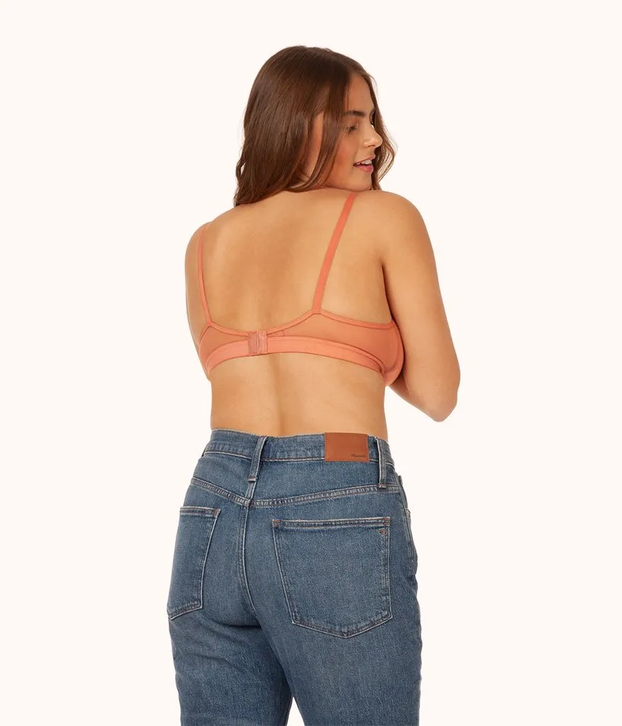 The Busty Nursing Bralette: Terracotta