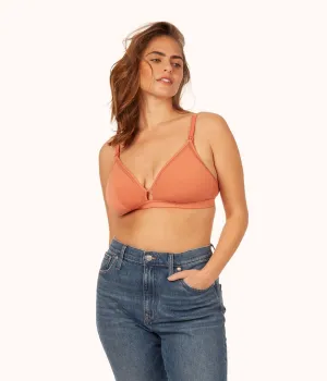 The Busty Nursing Bralette: Terracotta