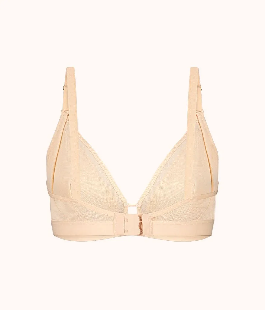 The Busty Nursing Bralette: Toasted Almond