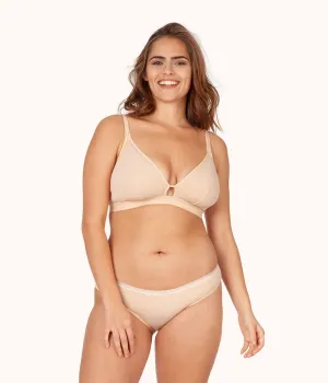 The Busty Nursing Bralette: Toasted Almond