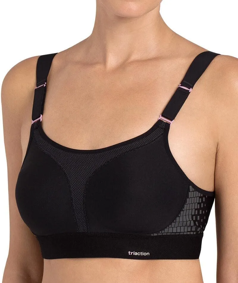 Triumph Triaction Extreme Lite Wire-free Sports Bra - Black