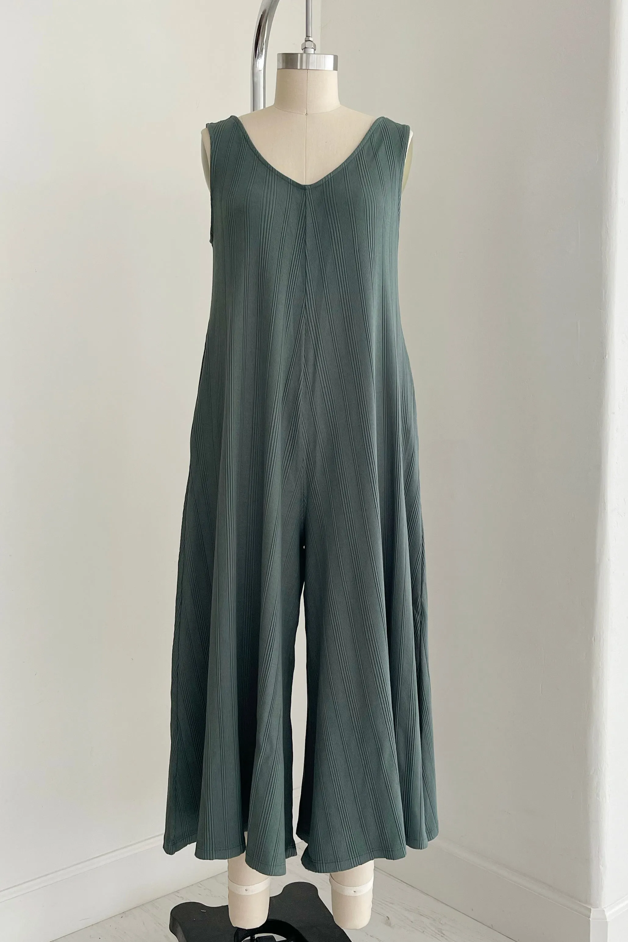 Willow Wide Rib Jumpsuit - Meadow